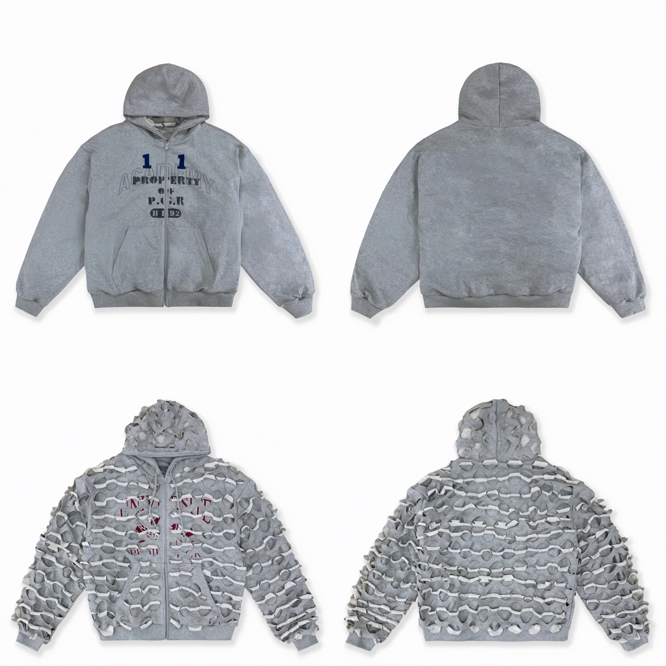 Fashionable Reversible Vibe Coat with 100 Holes for Customization and Long Lead Times