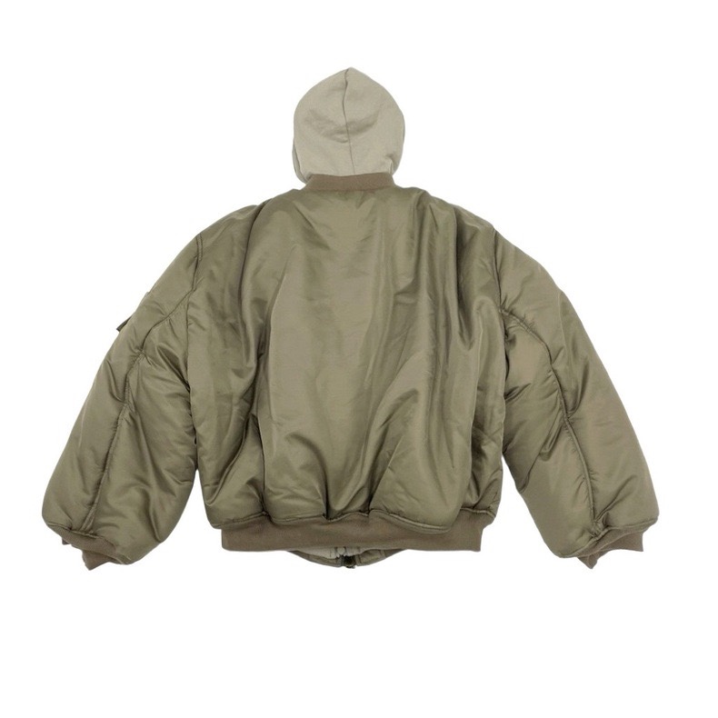 Paris-Style Cotton Coat with Double Zippers and Heavy Work Jacket - 图片 3