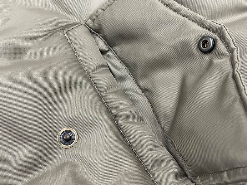 Paris-Style Cotton Coat with Double Zippers and Heavy Work Jacket - 图片 7