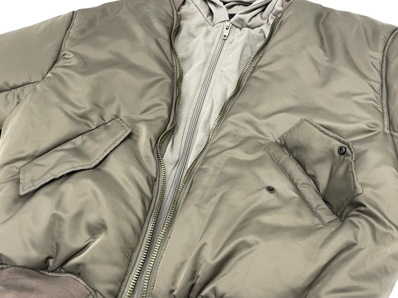 Paris-Style Cotton Coat with Double Zippers and Heavy Work Jacket - 图片 5