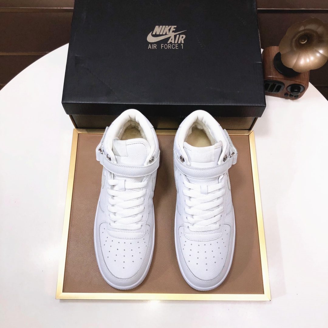 lote de fábrica Nike Air Force 1 (más lana) (modelos de pareja) Air Force One high-top low-top gama 