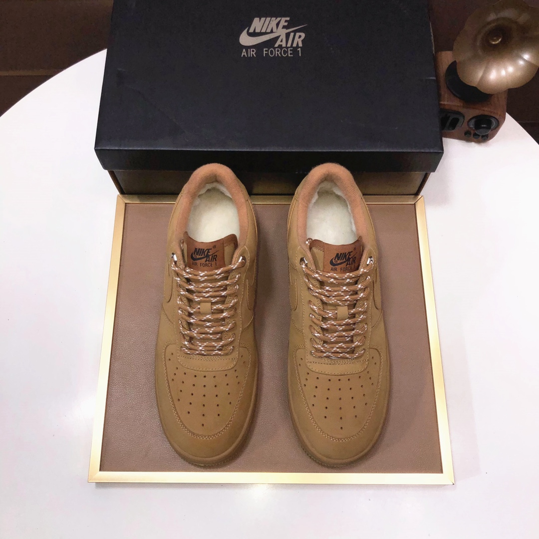 lote de fábrica Nike Air Force 1 (más lana) (modelos de pareja) Air Force One high-top low-top gama 