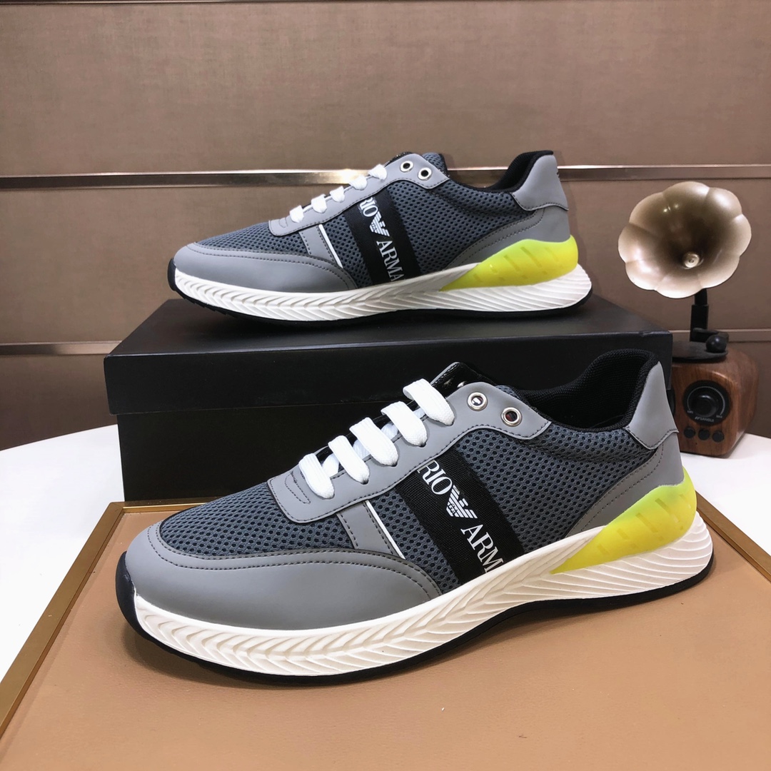 lote de fábrica [Armani] Armani últimos nuevos zapatos casuales fuego venta caliente sitio web ofici