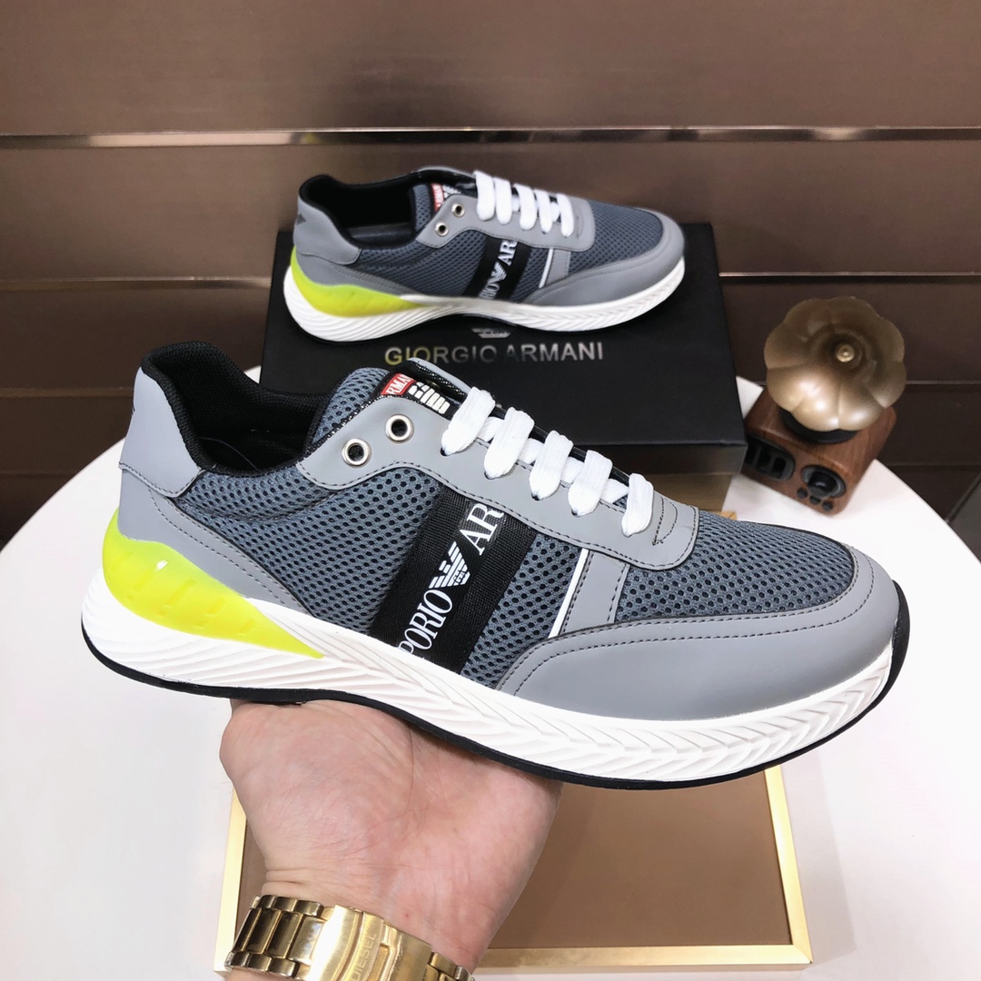 lote de fábrica [Armani] Armani últimos nuevos zapatos casuales fuego venta caliente sitio web ofici