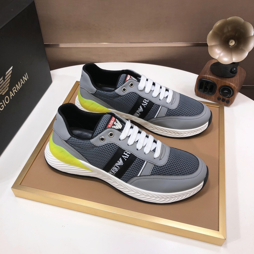 lote de fábrica [Armani] Armani últimos nuevos zapatos casuales fuego venta caliente sitio web ofici