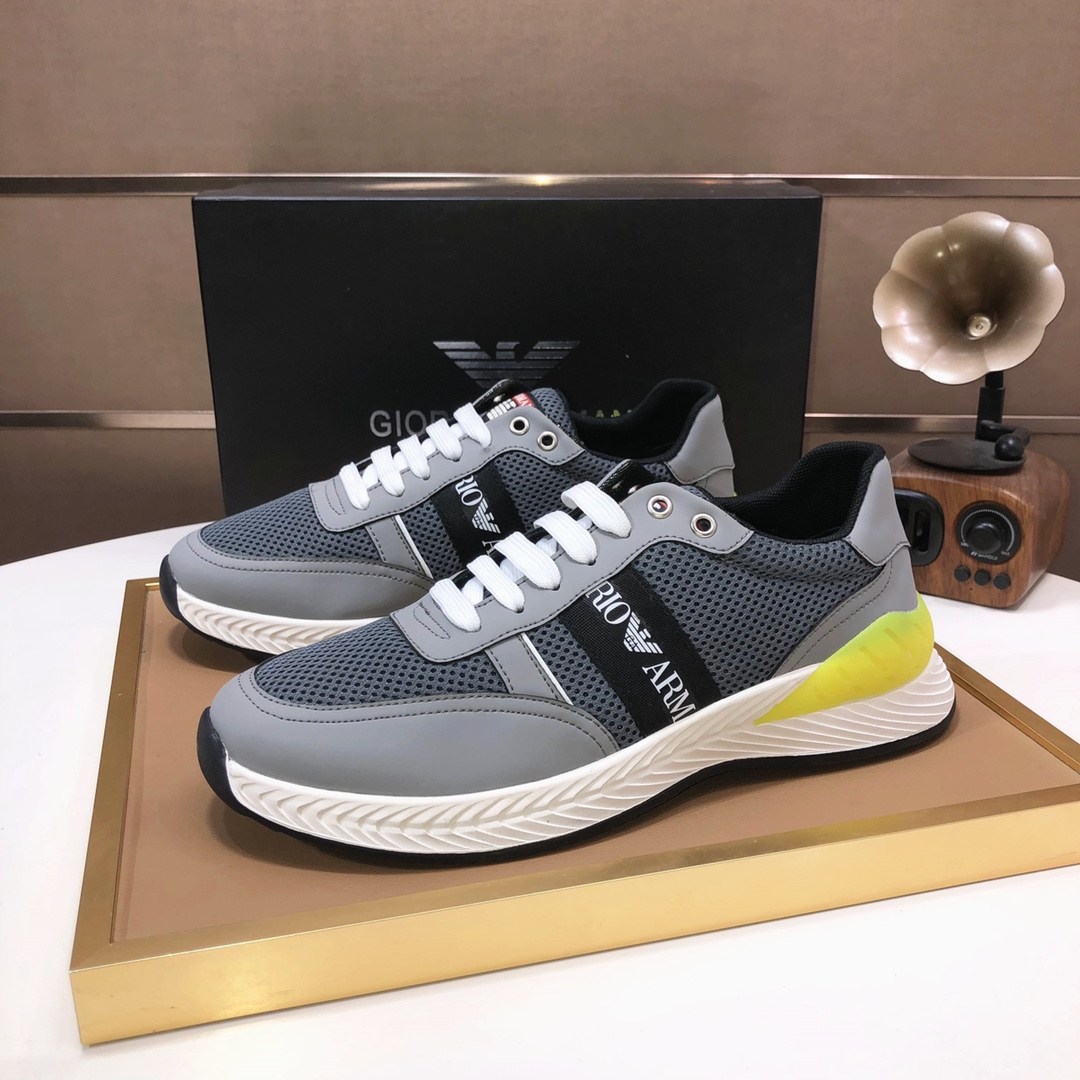 lote de fábrica [Armani] Armani últimos nuevos zapatos casuales fuego venta caliente sitio web ofici
