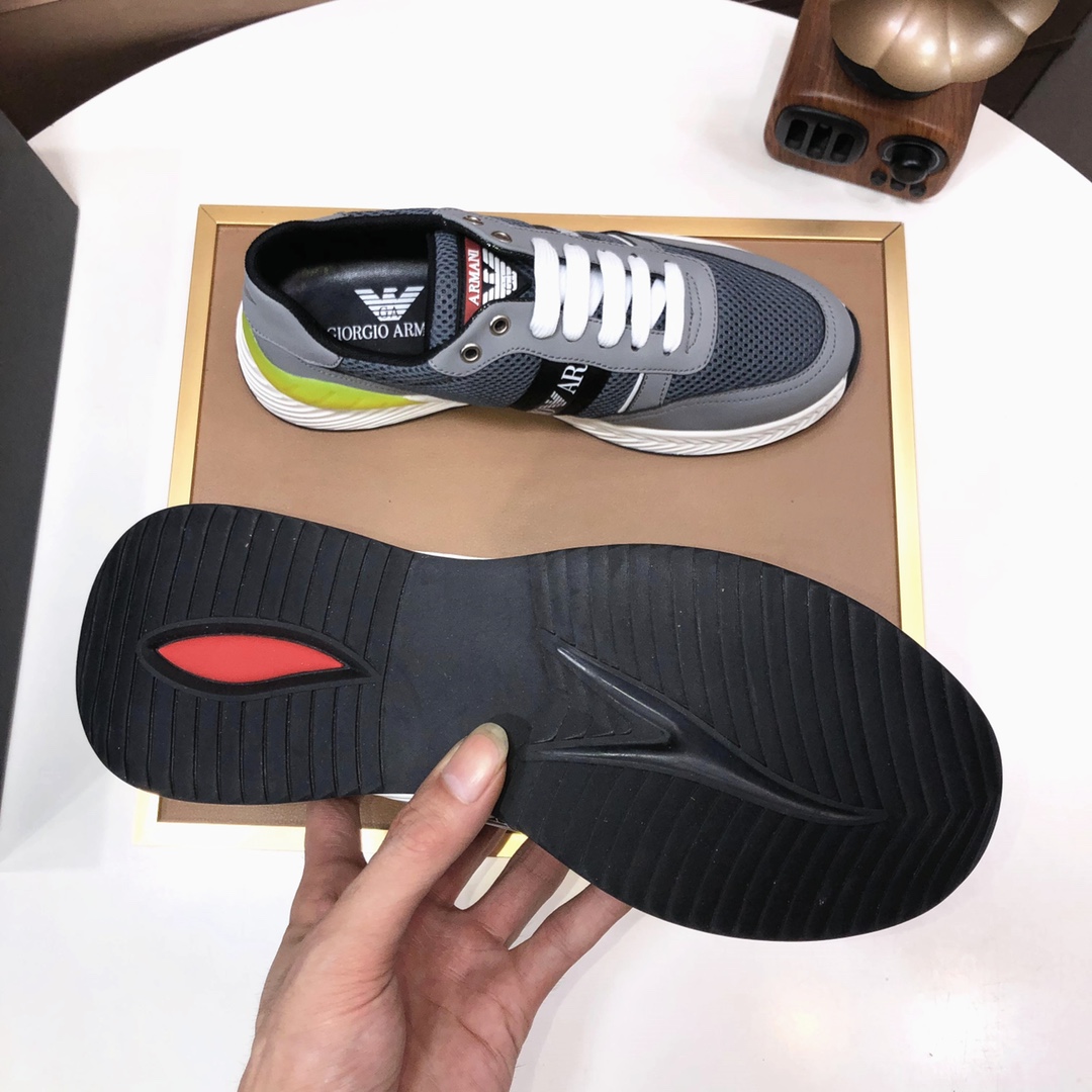 lote de fábrica [Armani] Armani últimos nuevos zapatos casuales fuego venta caliente sitio web ofici