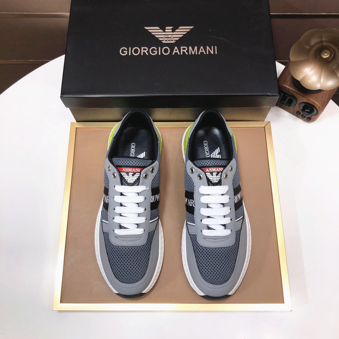 lote de fábrica [Armani] Armani últimos nuevos zapatos casuales fuego venta caliente sitio web ofici