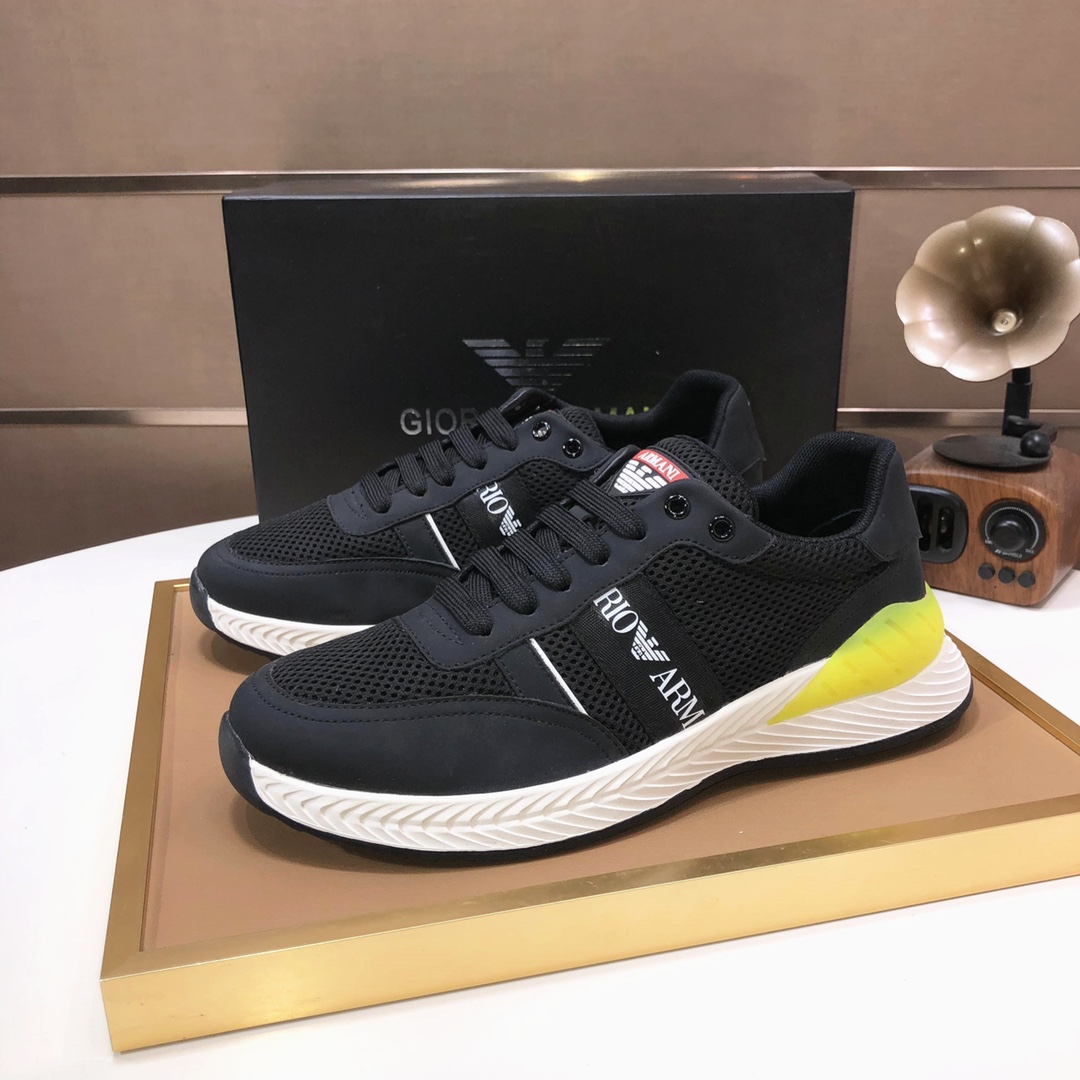 lote de fábrica [Armani] Armani últimos nuevos zapatos casuales fuego venta caliente sitio web ofici