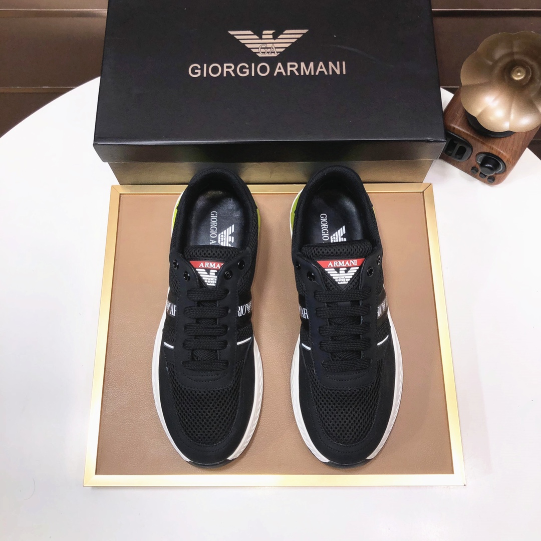 lote de fábrica [Armani] Armani últimos nuevos zapatos casuales fuego venta caliente sitio web ofici