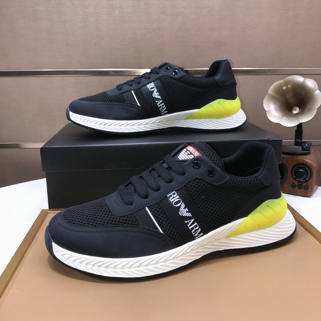 lote de fábrica [Armani] Armani últimos nuevos zapatos casuales fuego venta caliente sitio web ofici
