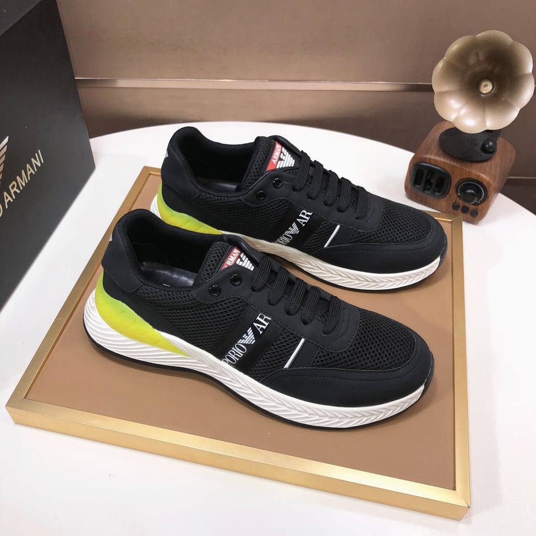 lote de fábrica [Armani] Armani últimos nuevos zapatos casuales fuego venta caliente sitio web ofici