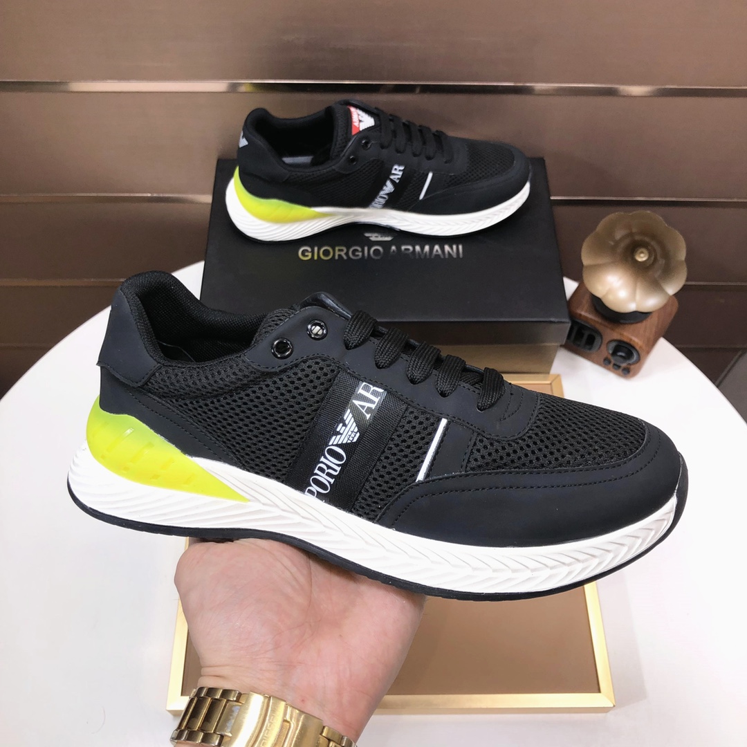 lote de fábrica [Armani] Armani últimos nuevos zapatos casuales fuego venta caliente sitio web ofici