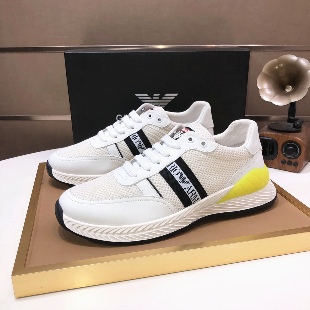 lote de fábrica [Armani] Armani últimos nuevos zapatos casuales fuego venta caliente sitio web ofici