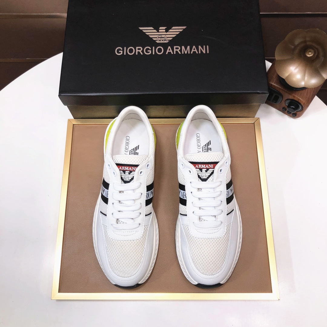 lote de fábrica [Armani] Armani últimos nuevos zapatos casuales fuego venta caliente sitio web ofici