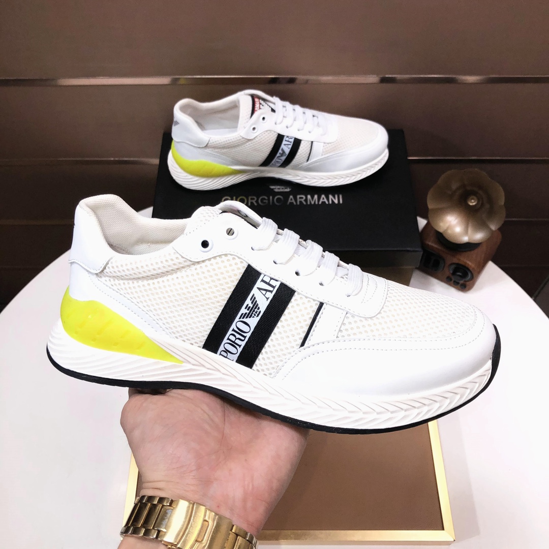 lote de fábrica [Armani] Armani últimos nuevos zapatos casuales fuego venta caliente sitio web ofici