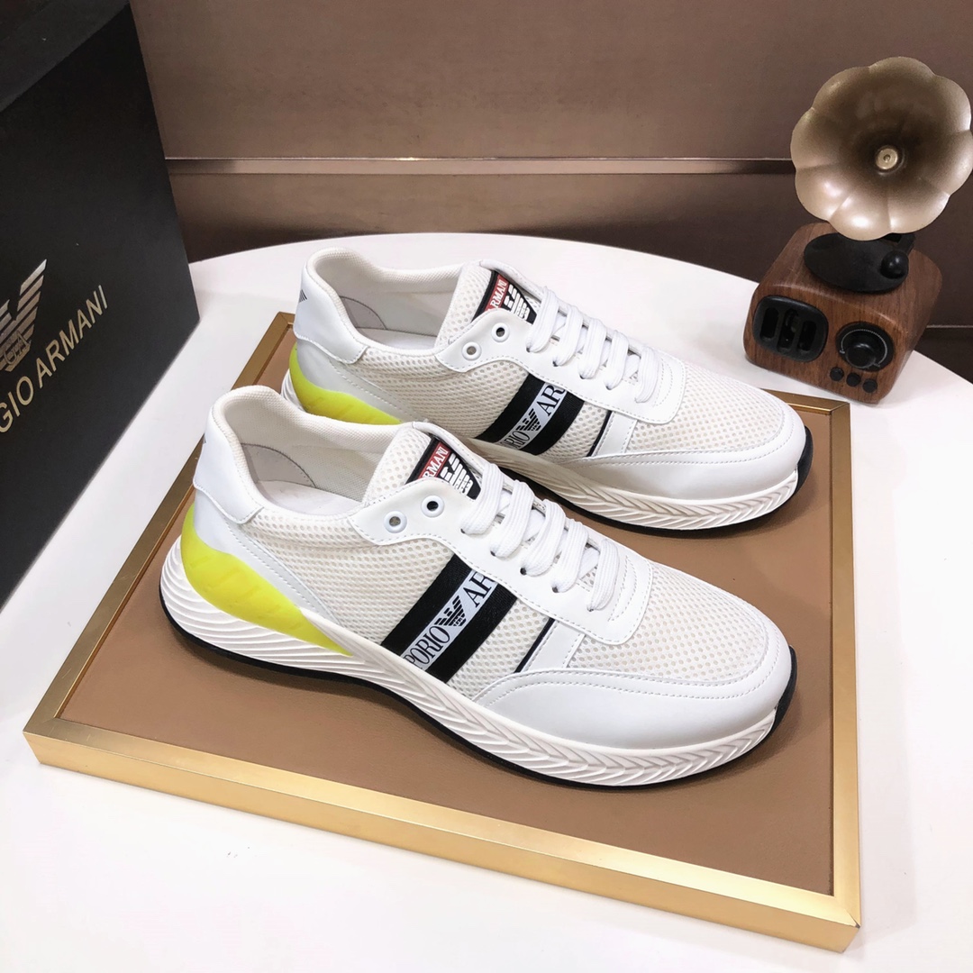 lote de fábrica [Armani] Armani últimos nuevos zapatos casuales fuego venta caliente sitio web ofici