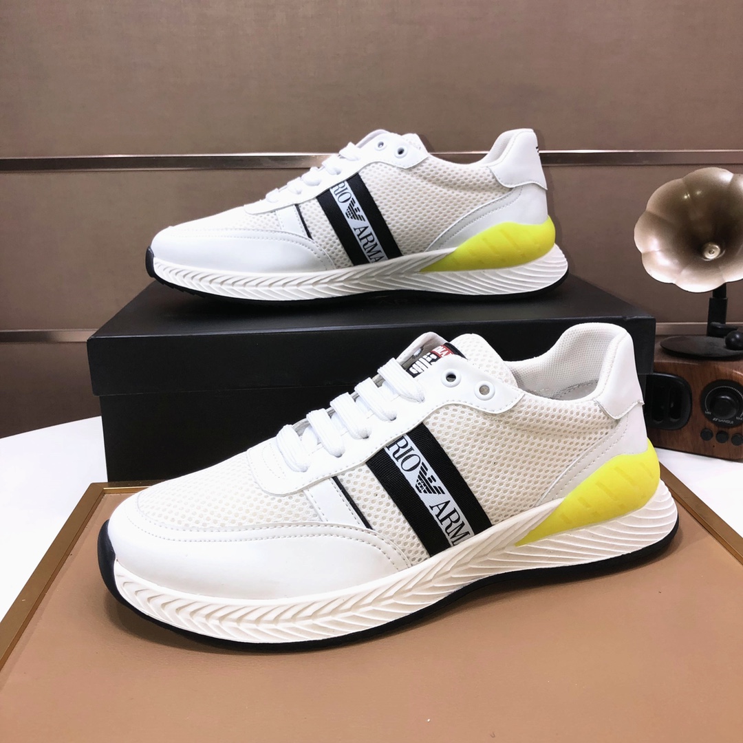 lote de fábrica [Armani] Armani últimos nuevos zapatos casuales fuego venta caliente sitio web ofici