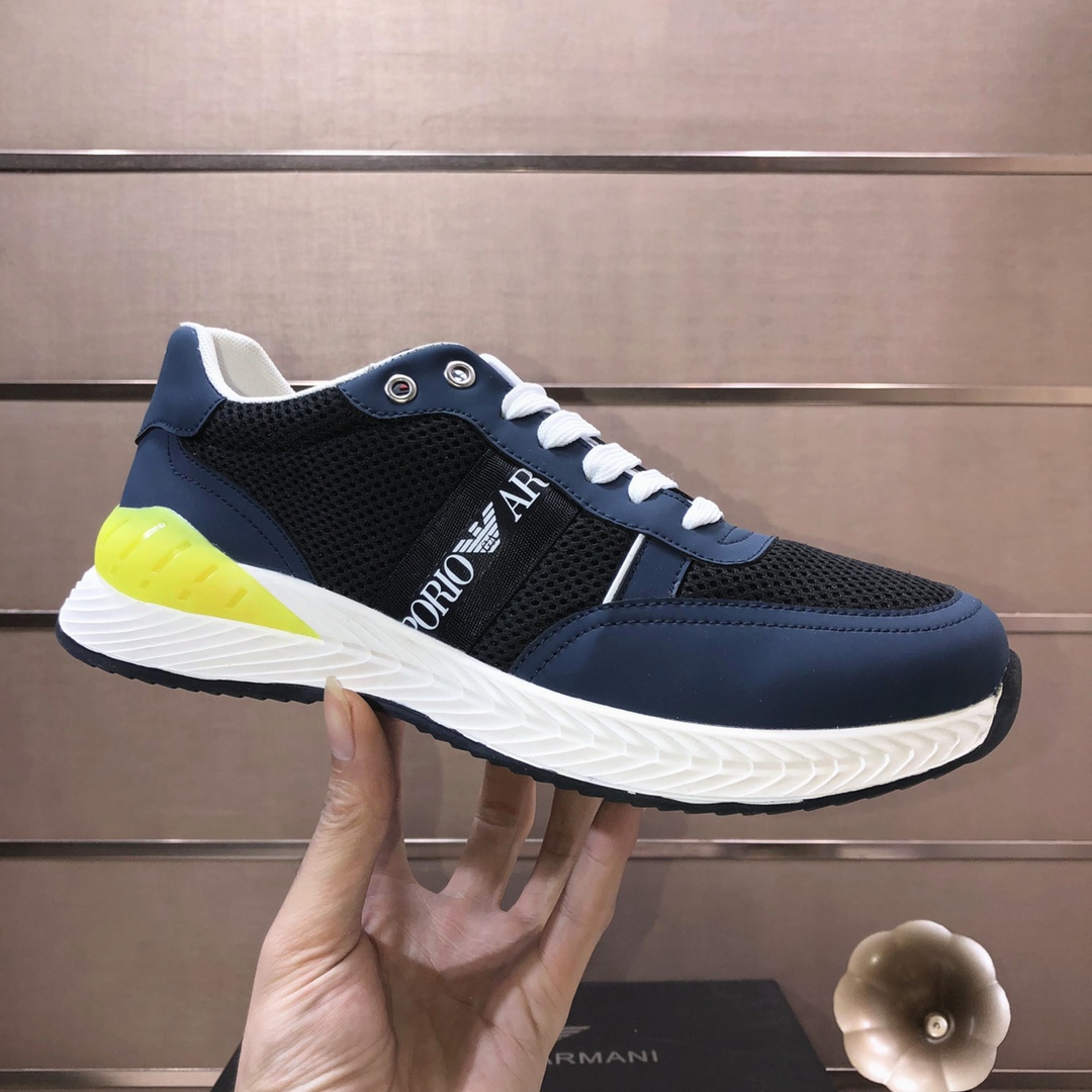 lote de fábrica [Armani] Armani últimos nuevos zapatos casuales fuego venta caliente sitio web ofici