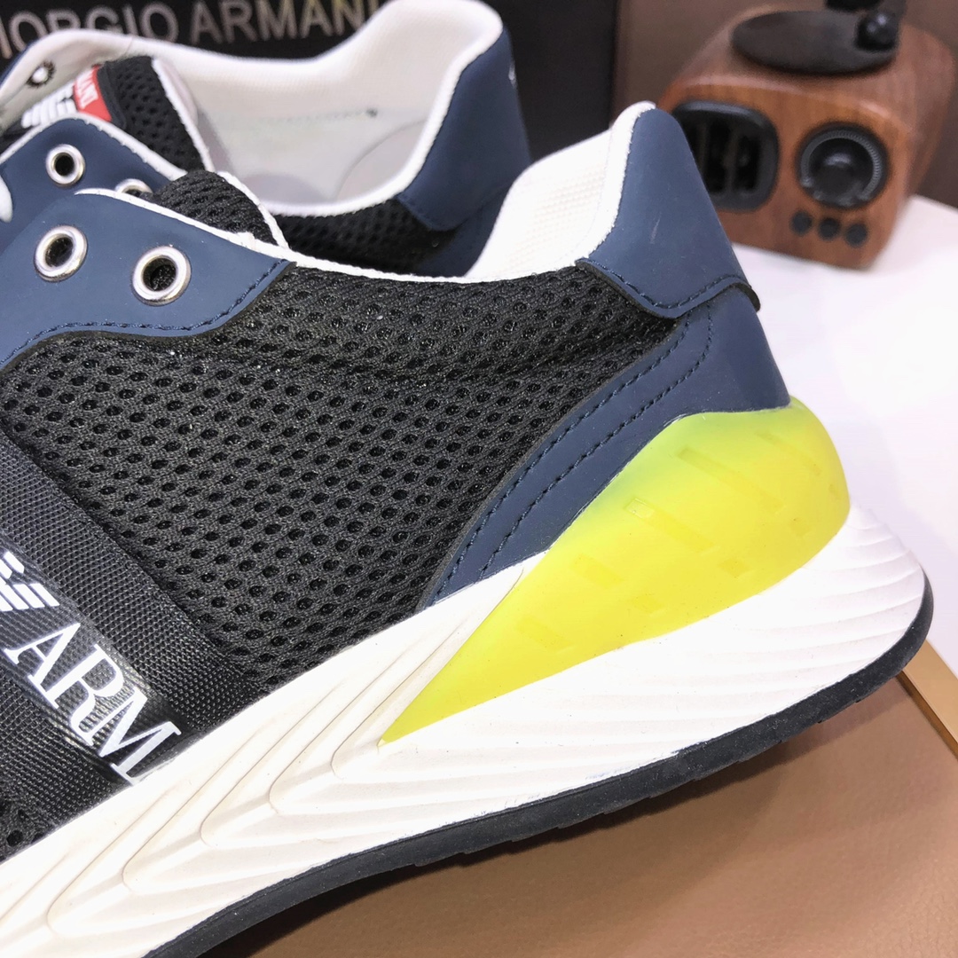 lote de fábrica [Armani] Armani últimos nuevos zapatos casuales fuego venta caliente sitio web ofici