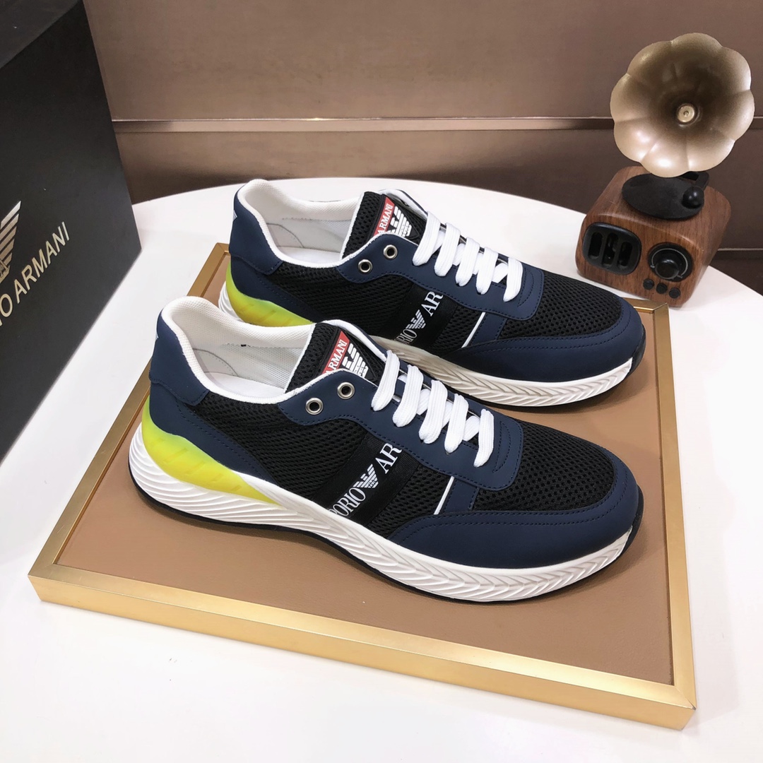 lote de fábrica [Armani] Armani últimos nuevos zapatos casuales fuego venta caliente sitio web ofici