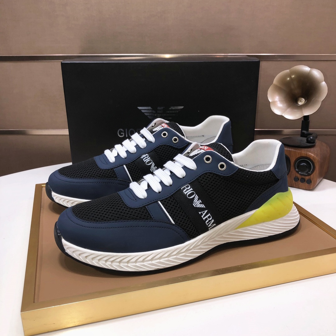 lote de fábrica [Armani] Armani últimos nuevos zapatos casuales fuego venta caliente sitio web ofici