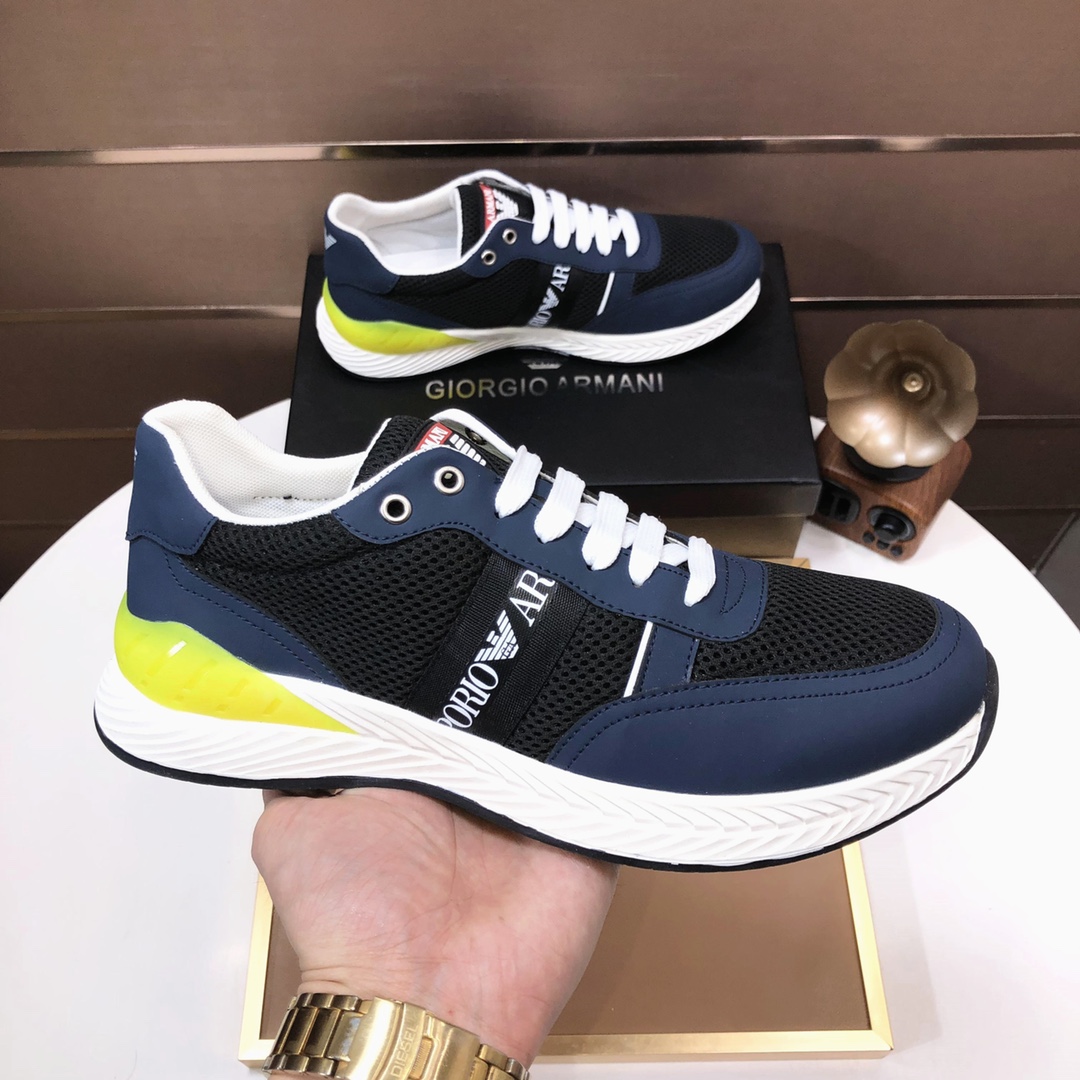 lote de fábrica [Armani] Armani últimos nuevos zapatos casuales fuego venta caliente sitio web ofici