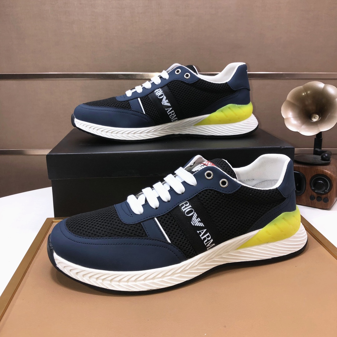 lote de fábrica [Armani] Armani últimos nuevos zapatos casuales fuego venta caliente sitio web ofici