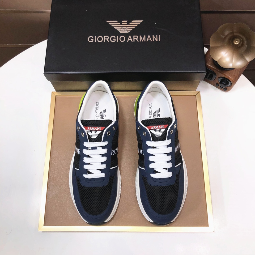 lote de fábrica [Armani] Armani últimos nuevos zapatos casuales fuego venta caliente sitio web ofici