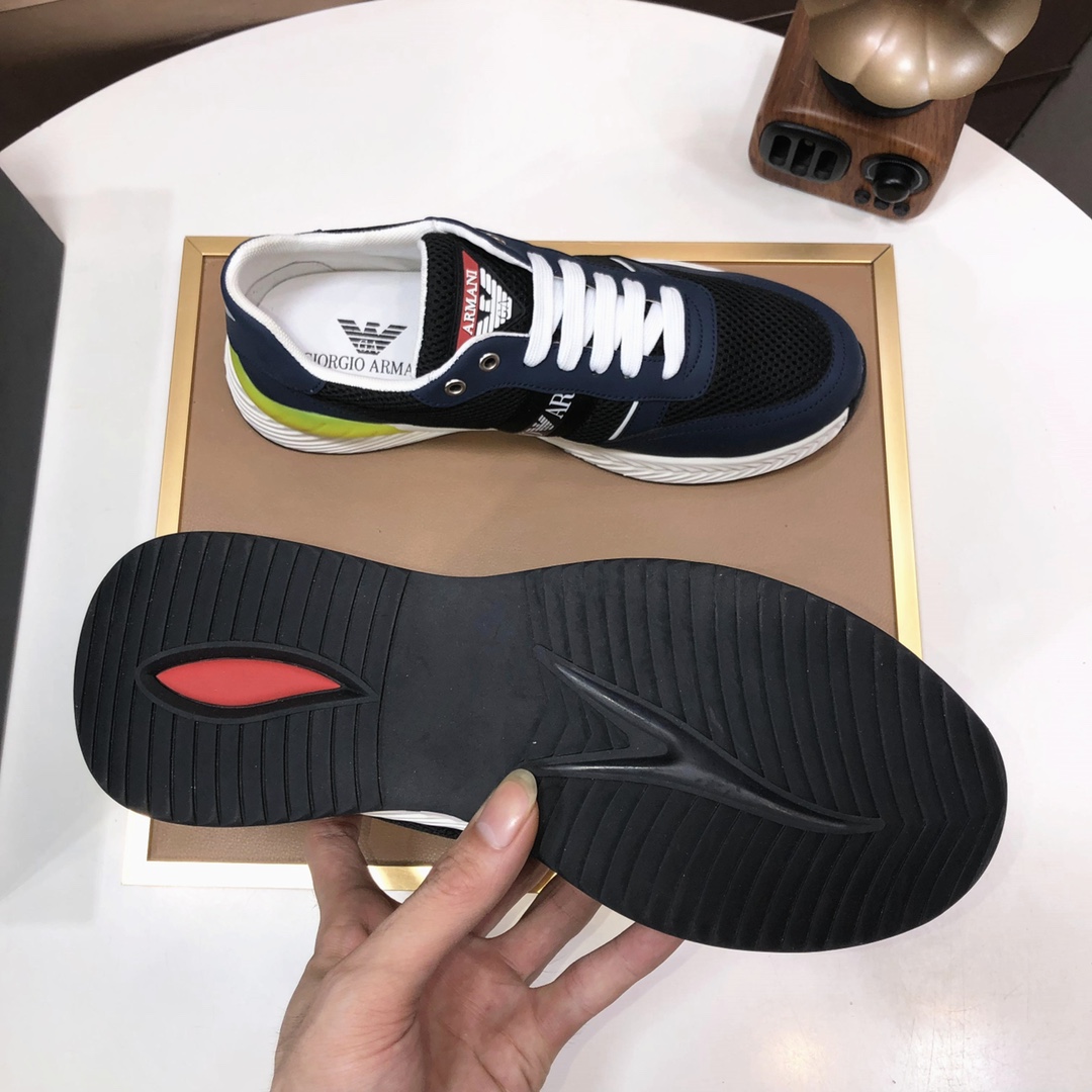 lote de fábrica [Armani] Armani últimos nuevos zapatos casuales fuego venta caliente sitio web ofici