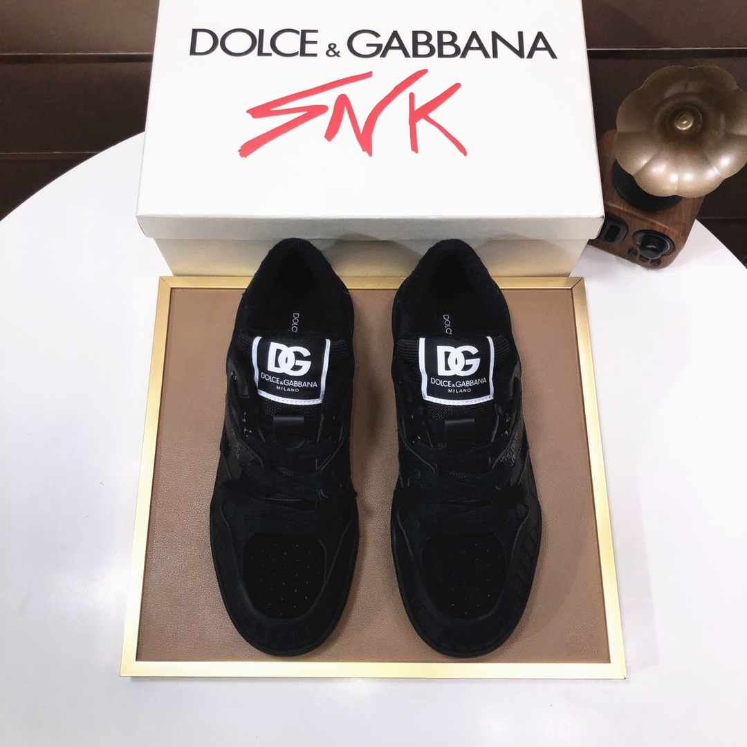Sólida calidad de alta gama [D&G] Marca del producto: zapatillas bajas DG "Dolce & Gabbana*" Material del pro…
