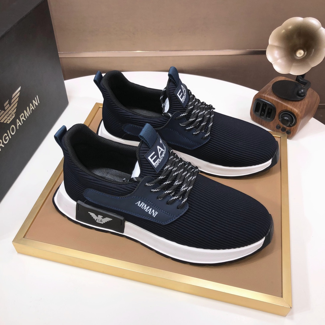 lote de fábrica [Armani] Armani últimos nuevos zapatos casuales fuego venta caliente sitio web ofici