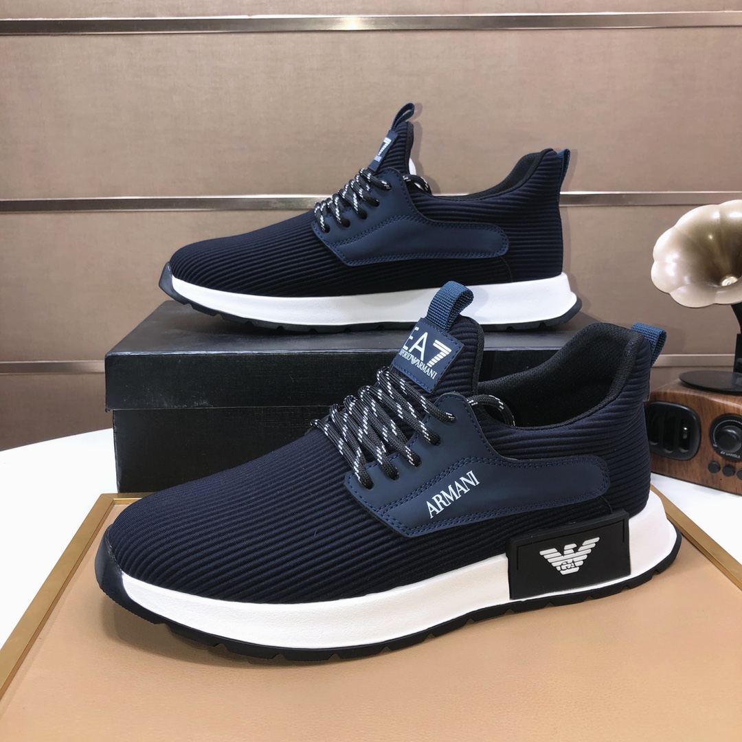 lote de fábrica [Armani] Armani últimos nuevos zapatos casuales fuego venta caliente sitio web ofici