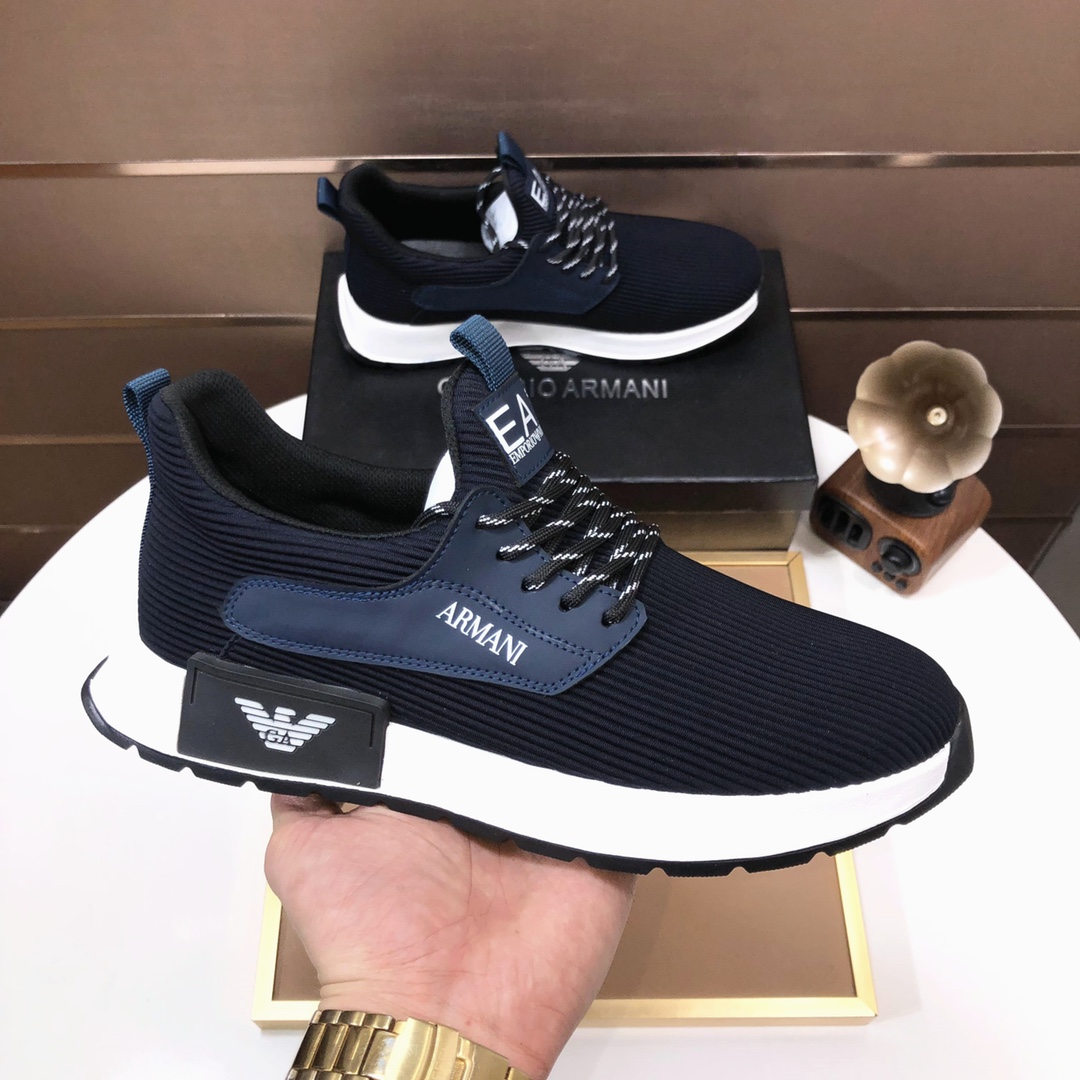 lote de fábrica [Armani] Armani últimos nuevos zapatos casuales fuego venta caliente sitio web ofici