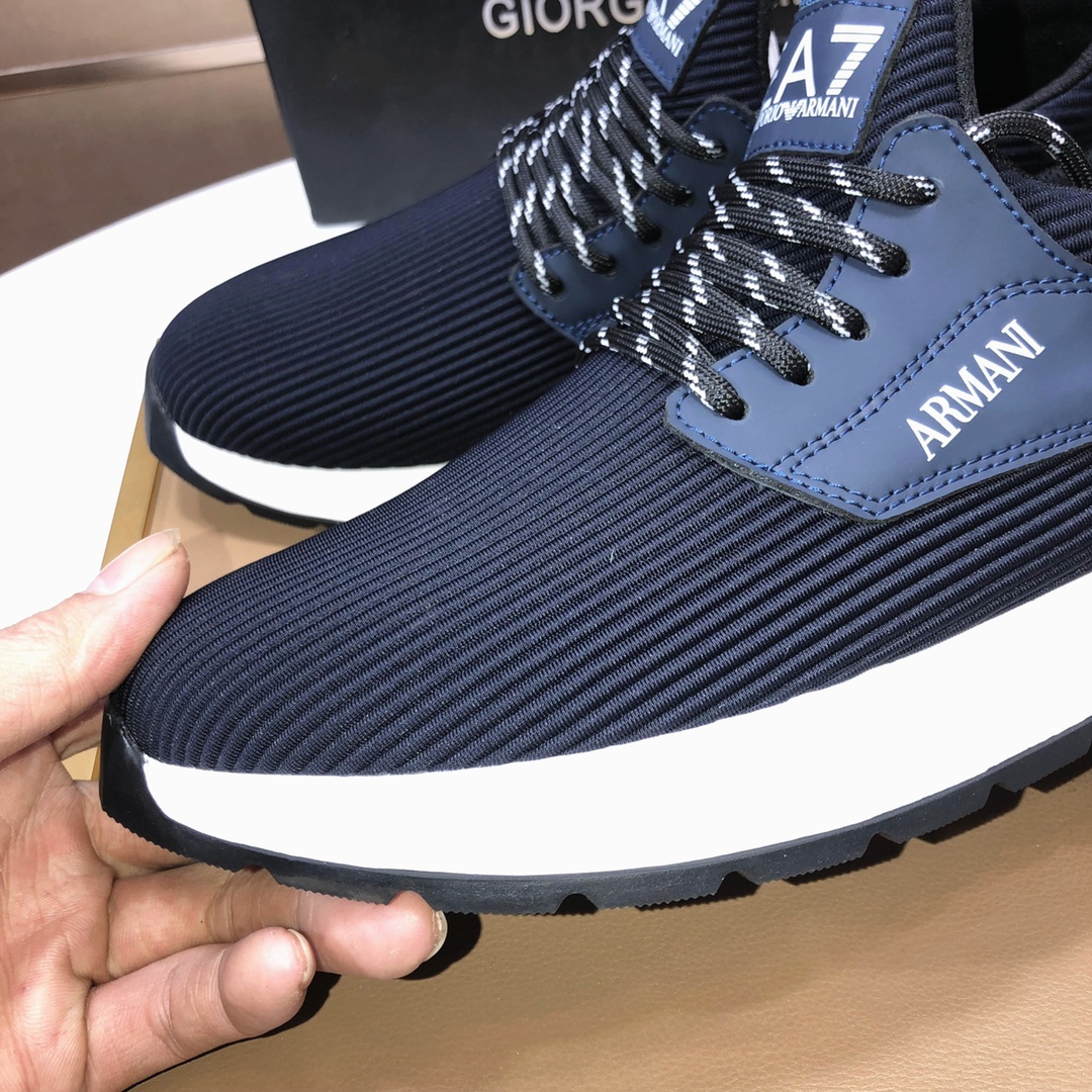 lote de fábrica [Armani] Armani últimos nuevos zapatos casuales fuego venta caliente sitio web ofici