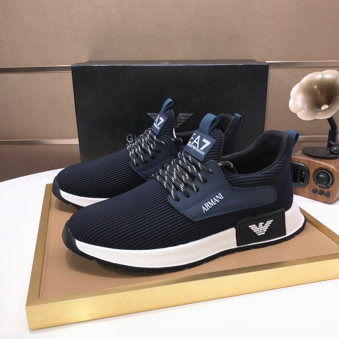 lote de fábrica [Armani] Armani últimos nuevos zapatos casuales fuego venta caliente sitio web ofici
