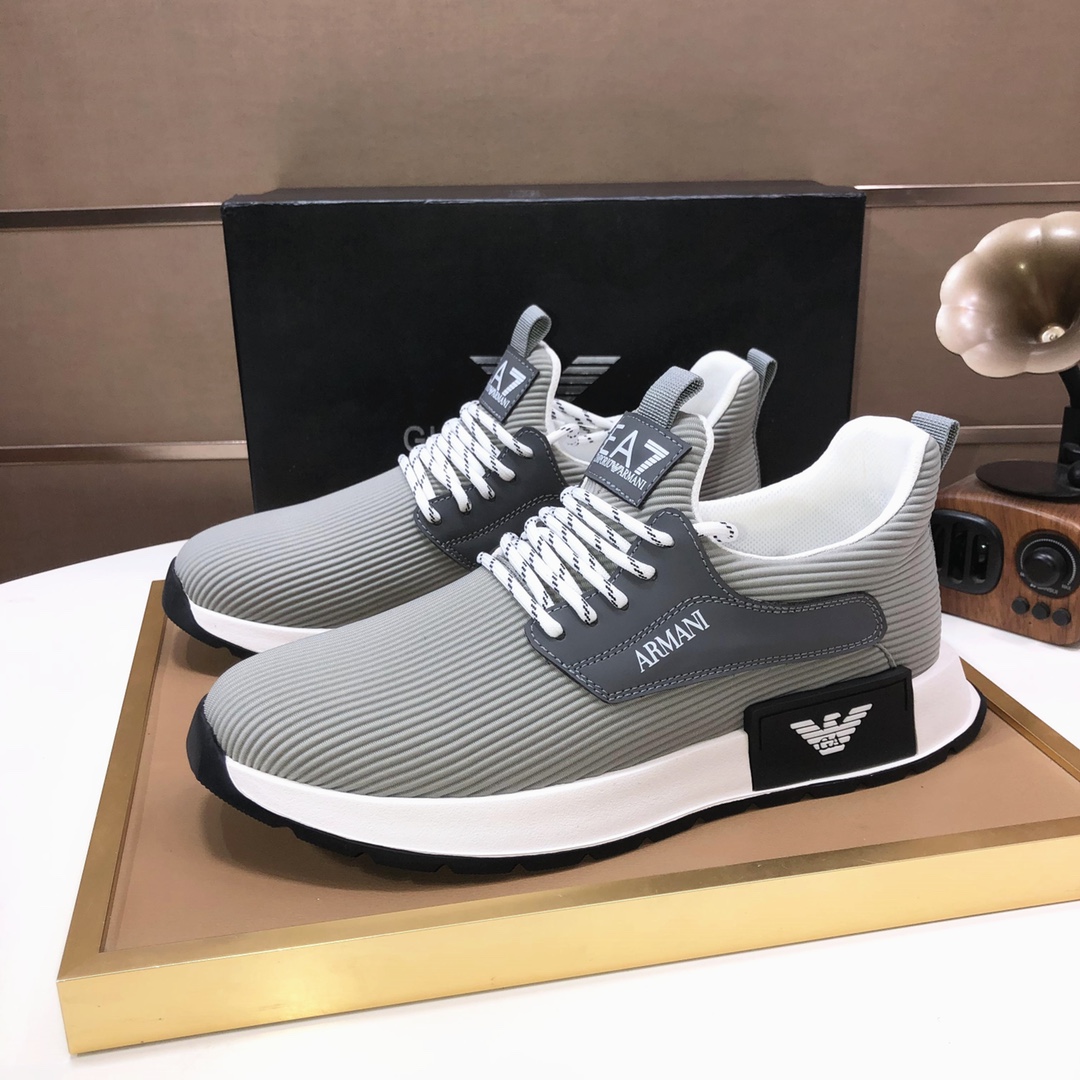 lote de fábrica [Armani] Armani últimos nuevos zapatos casuales fuego venta caliente sitio web ofici