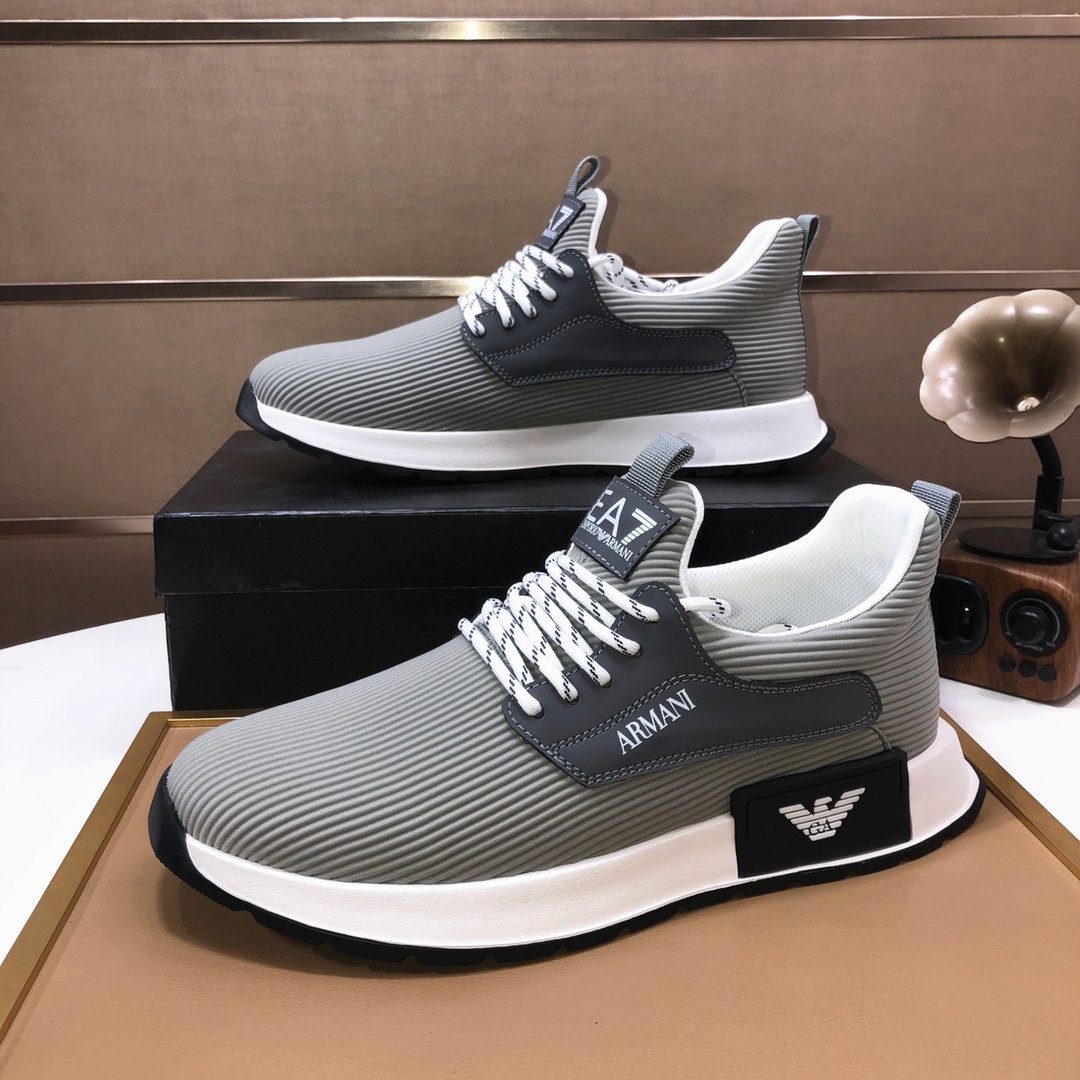 lote de fábrica [Armani] Armani últimos nuevos zapatos casuales fuego venta caliente sitio web ofici