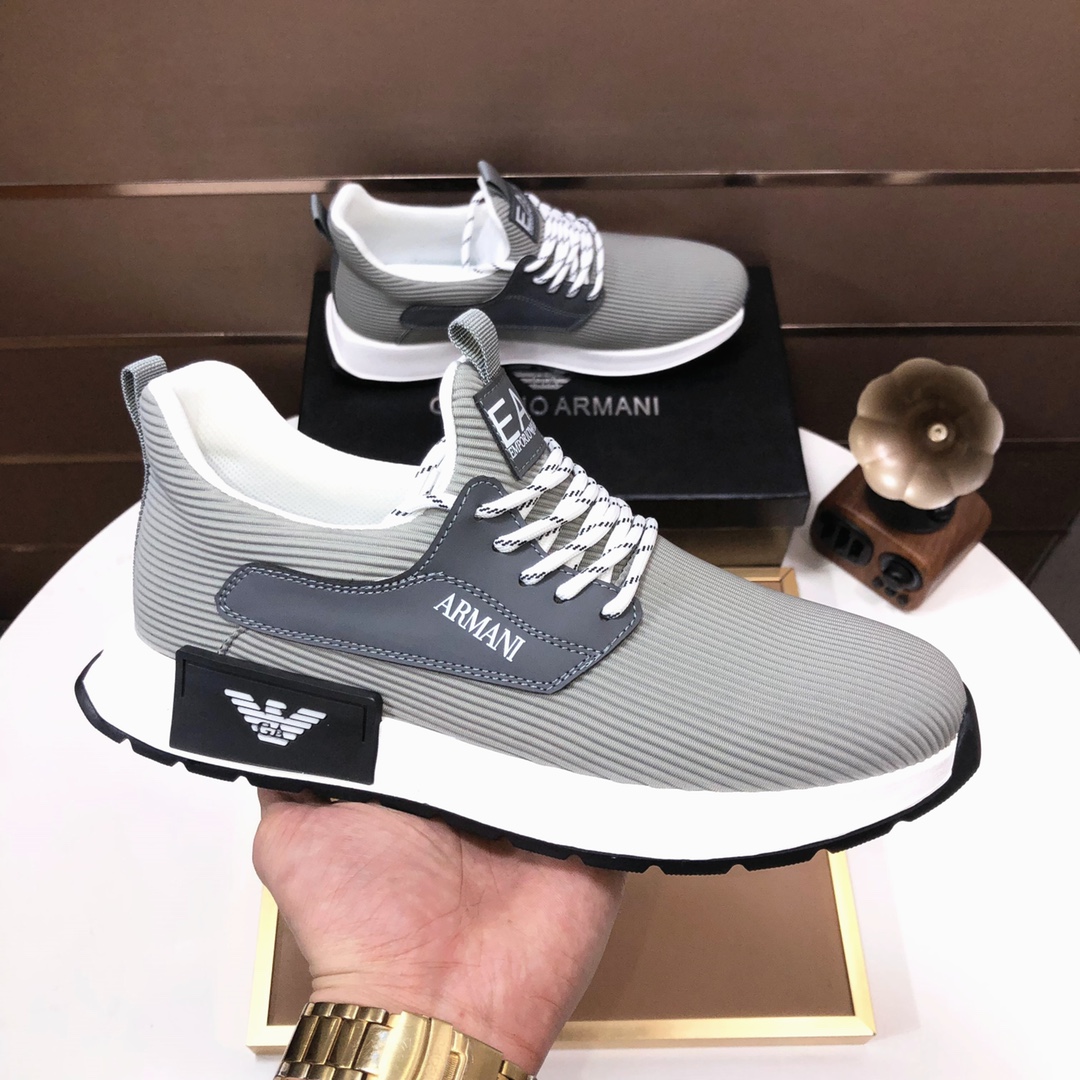 lote de fábrica [Armani] Armani últimos nuevos zapatos casuales fuego venta caliente sitio web ofici
