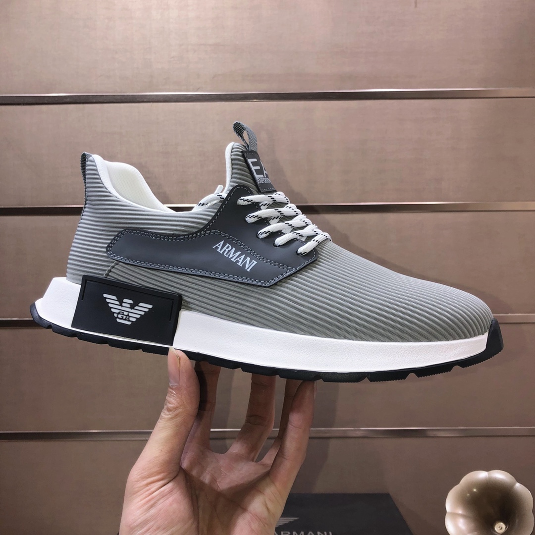 lote de fábrica [Armani] Armani últimos nuevos zapatos casuales fuego venta caliente sitio web ofici