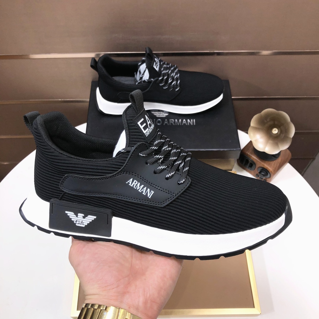 lote de fábrica [Armani] Armani últimos nuevos zapatos casuales fuego venta caliente sitio web ofici