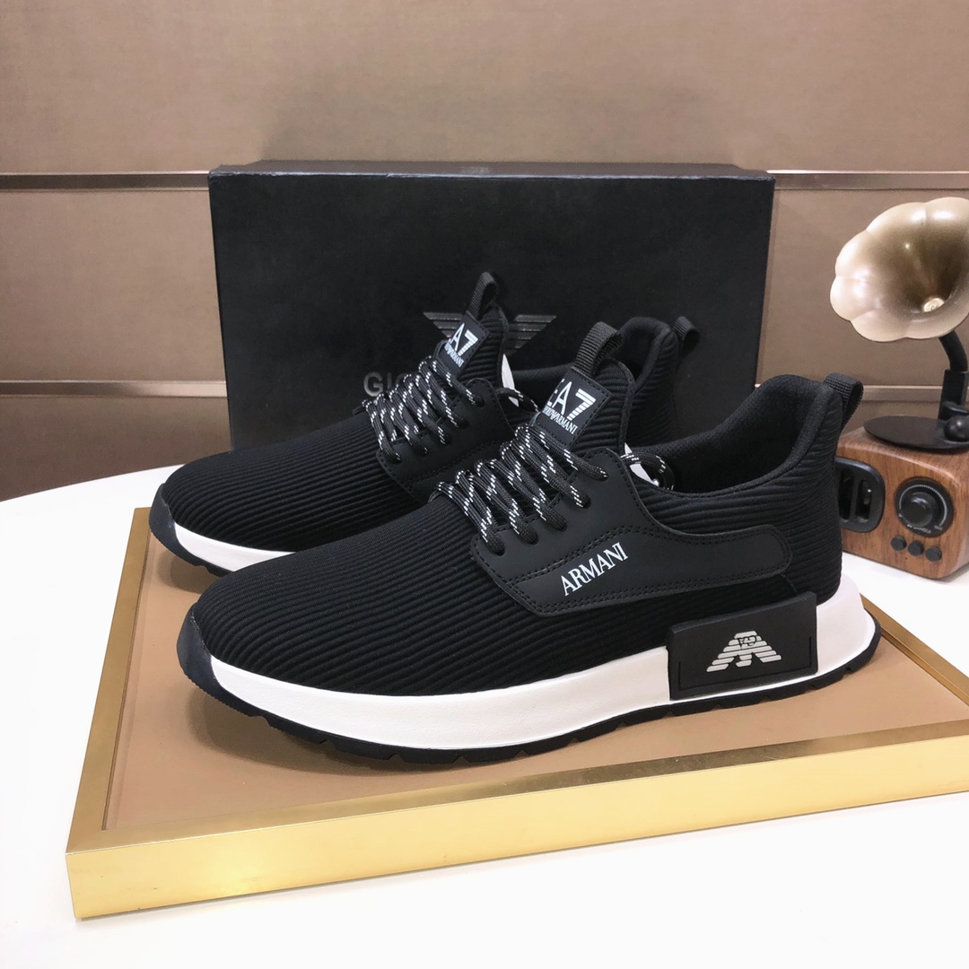 lote de fábrica [Armani] Armani últimos nuevos zapatos casuales fuego venta caliente sitio web ofici