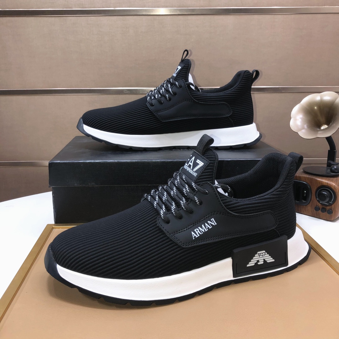 lote de fábrica [Armani] Armani últimos nuevos zapatos casuales fuego venta caliente sitio web ofici