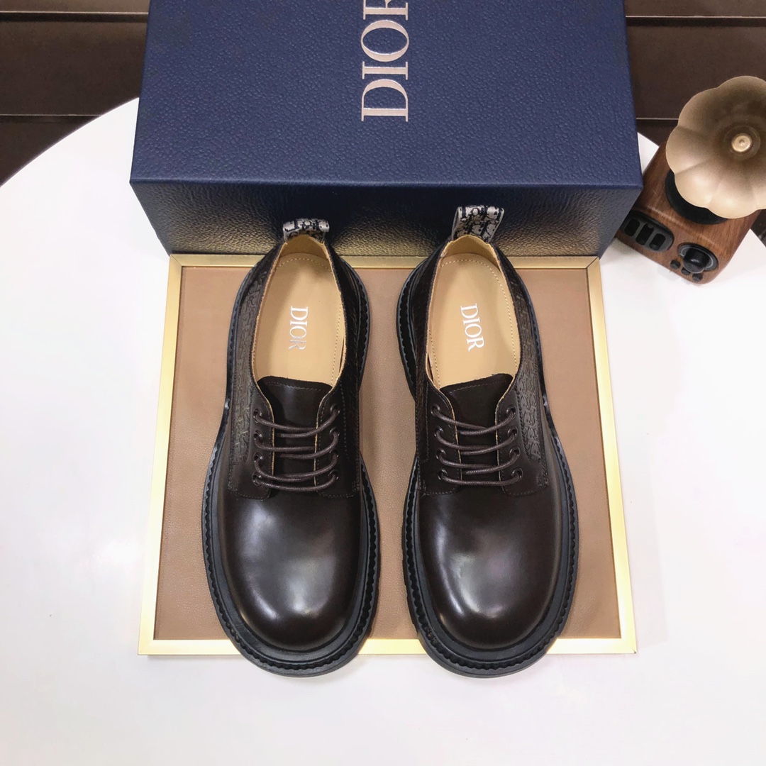 Fábrica [Dior] (forro de piel de vaca teñida al agua) Dior original 1:1 de fábrica de alta calidad, materiales original…