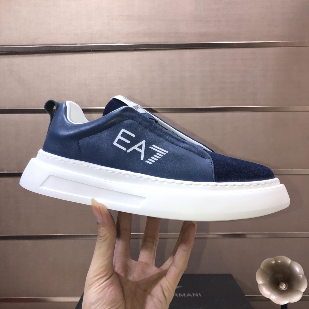lote de fábrica [Armani] (forro de piel de vaca) Armani últimos nuevos zapatos casuales Fuego venta 