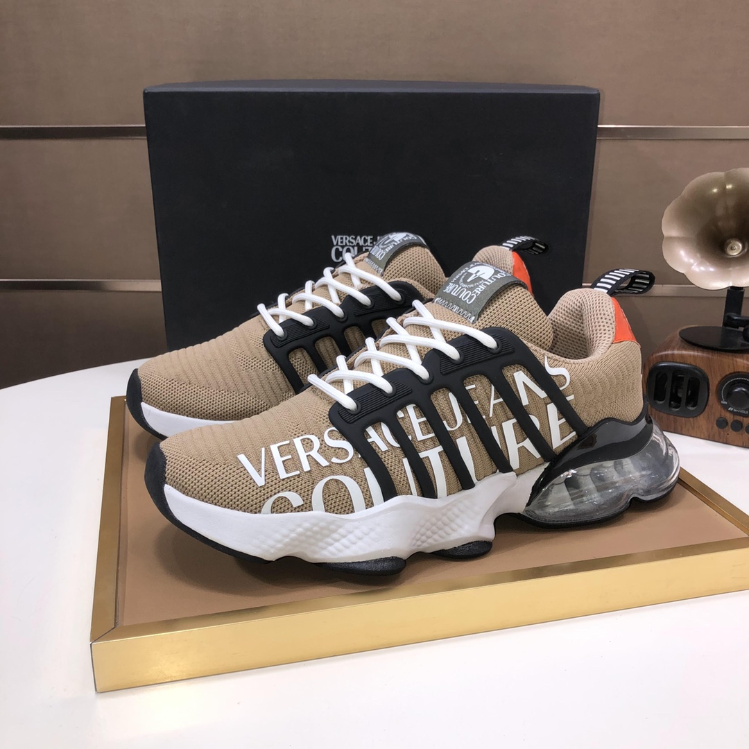 lote de fábrica [VERSACE Versace] 2024 entrenadores casuales de los hombres entrenadores, mostrar lo