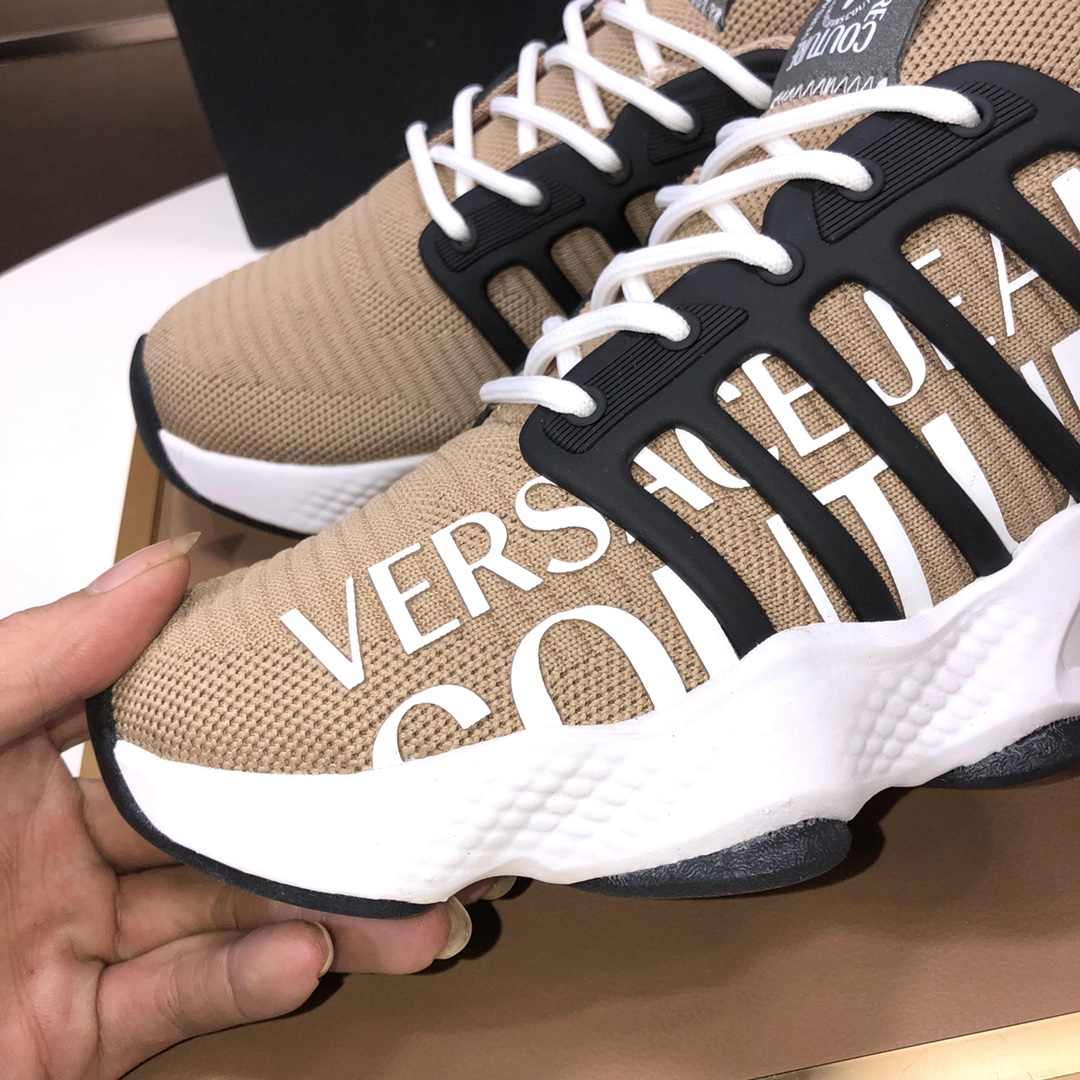 lote de fábrica [VERSACE Versace] 2024 entrenadores casuales de los hombres entrenadores, mostrar lo