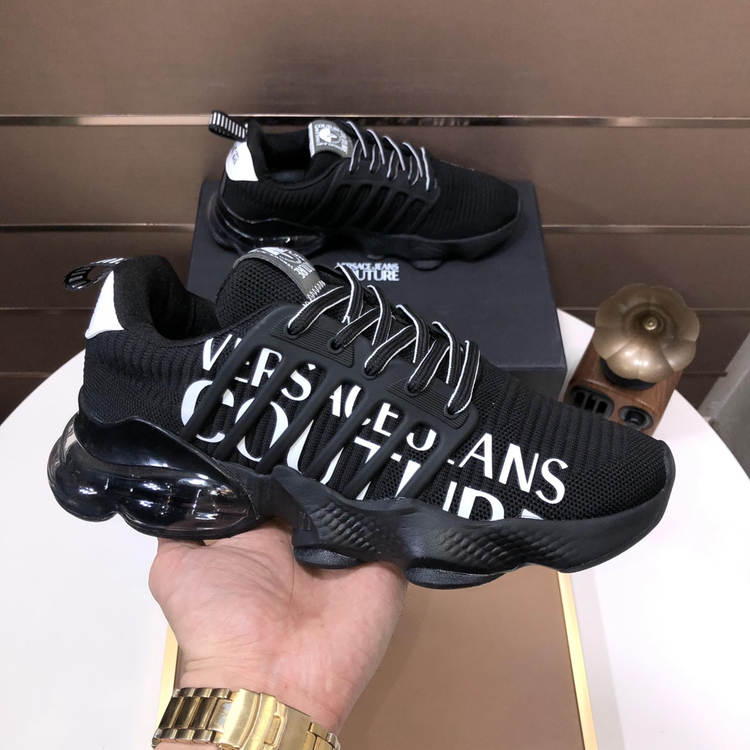 lote de fábrica [VERSACE Versace] 2024 entrenadores casuales de los hombres entrenadores, mostrar lo