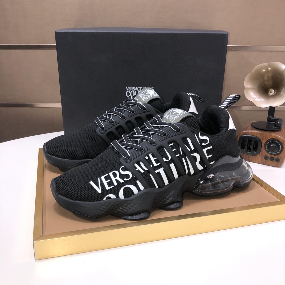 lote de fábrica [VERSACE Versace] 2024 entrenadores casuales de los hombres entrenadores, mostrar lo