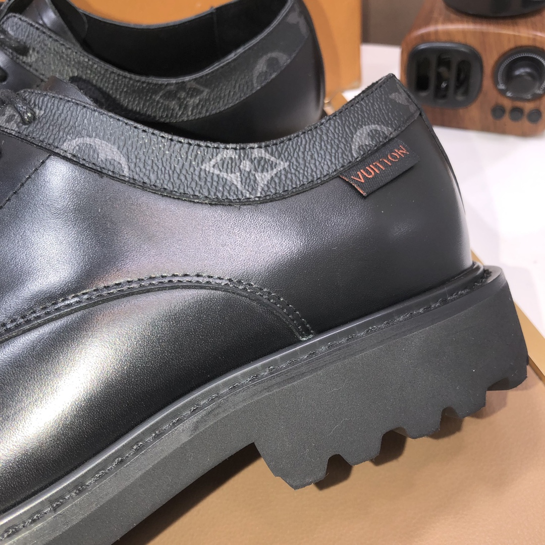 Louis Vuitton Men's Black Leather Lace-Up Dress Shoes, Sizes 38-45 8 i1734713953 8319 2